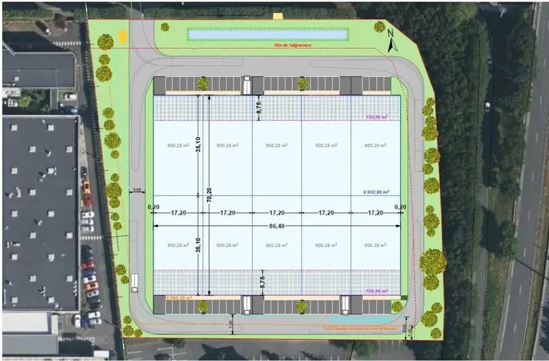 Local d’activités dans Villejust à louer - Plan de site – Image 2 sur 2