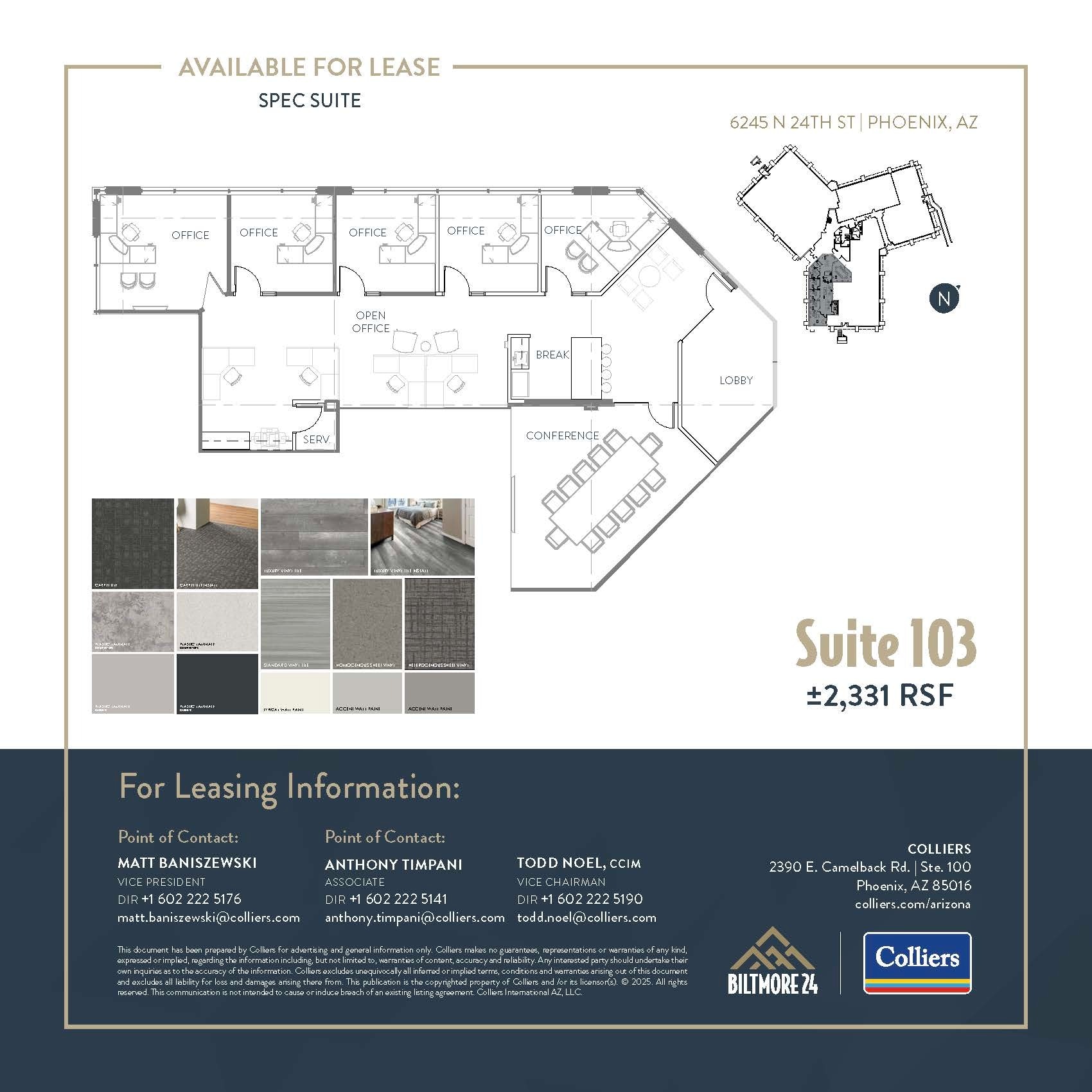 6245 N 24th Pky, Phoenix, AZ à louer Plan d’étage– Image 1 sur 1