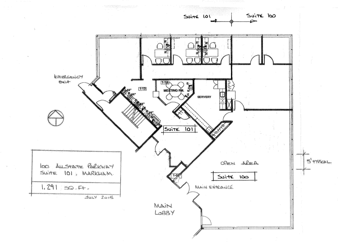 90 Allstate Pky, Markham, ON à louer Plan d’étage– Image 1 sur 1