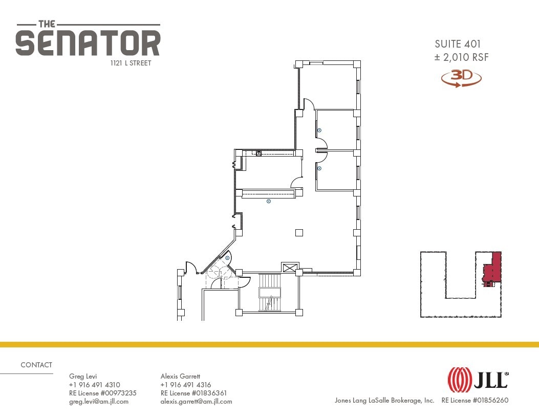 1121 L St, Sacramento, CA à louer Plan d’étage– Image 1 sur 1