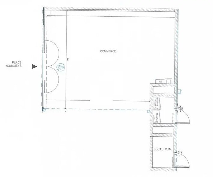 Local commercial dans Floirac à louer - Plan d’étage – Image 2 sur 3