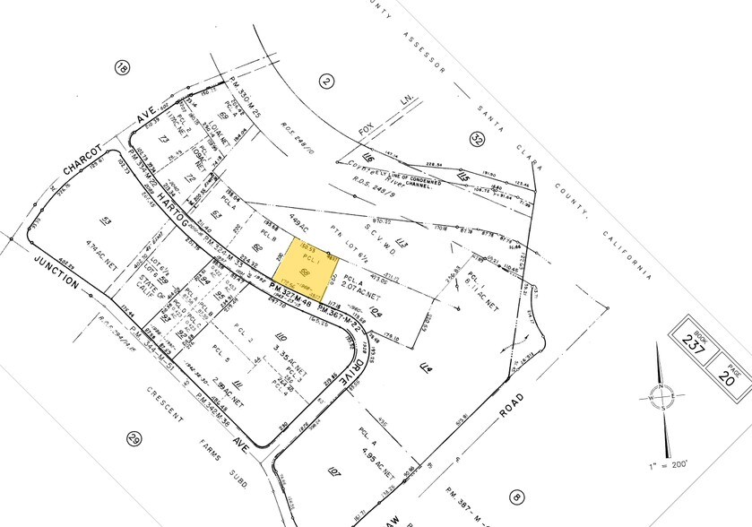 1968-1980 Hartog Dr, San Jose, CA à louer - Plan cadastral – Image 2 sur 2