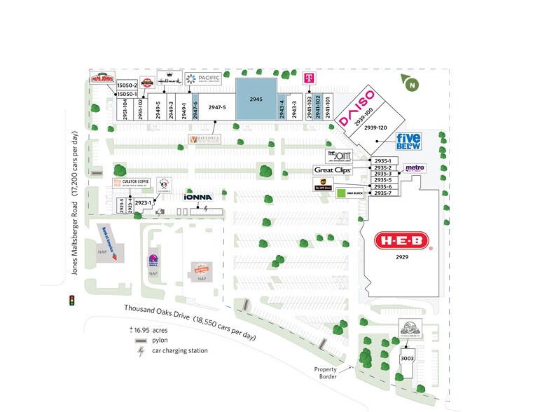 2929-2951 Thousand Oaks Dr, San Antonio, TX à louer - Plan de site – Image 2 sur 37
