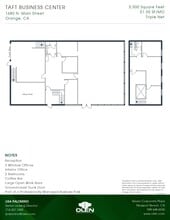1434-1440 W Taft Ave, Orange, CA à louer Plan d’étage– Image 1 sur 1