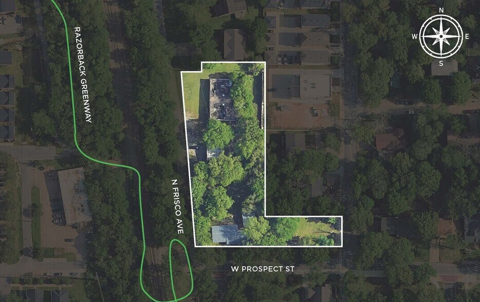 632 W Prospect St, Fayetteville, AR à vendre - Plan de site – Image 3 sur 4