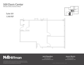 500 Davis St, Evanston, IL à louer Plan d’étage– Image 1 sur 1