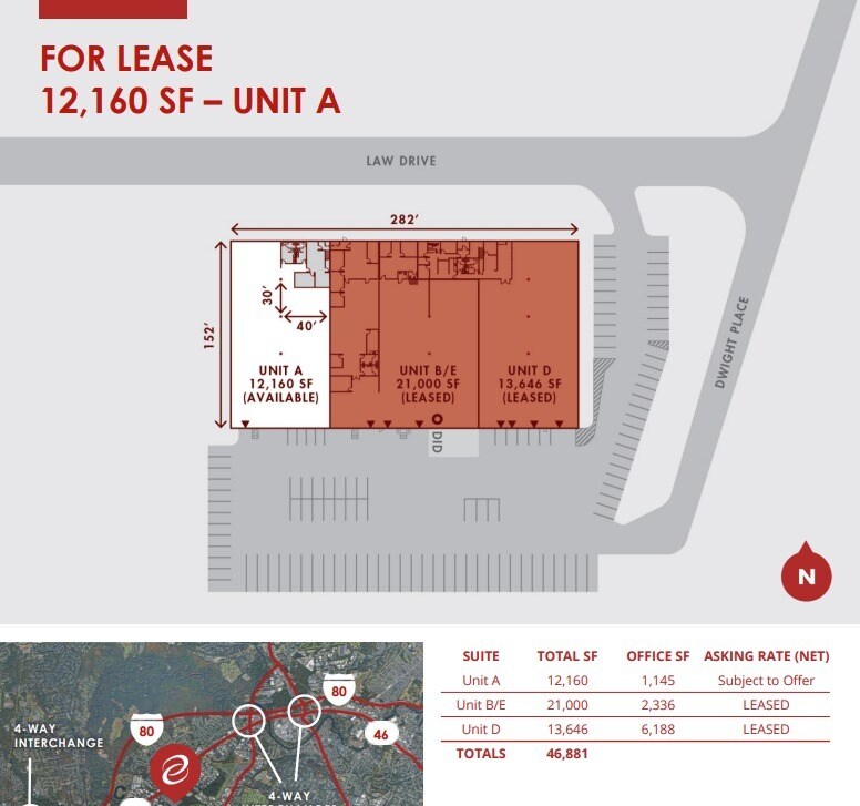 26 Law Dr, Fairfield, NJ à louer Plan d’étage– Image 1 sur 1