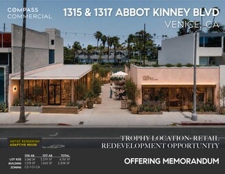 Plus de détails pour 1315-1317 Abbot Kinney Blvd, Venice, CA - Local commercial à vendre