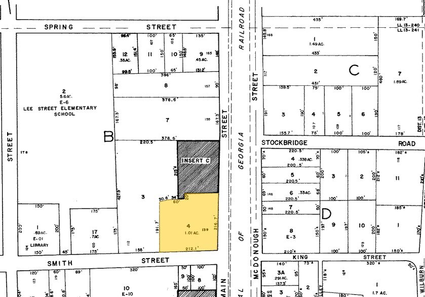 139 N Main St, Jonesboro, GA à louer - Plan cadastral – Image 2 sur 24