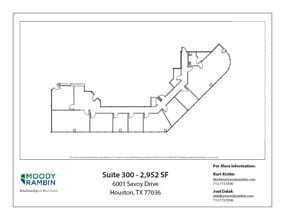 6001 Savoy Dr, Houston, TX à louer Plan d’étage– Image 1 sur 1