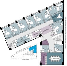 1730 Rhode Island Ave NW, Washington, DC à louer Plan d’étage– Image 1 sur 1