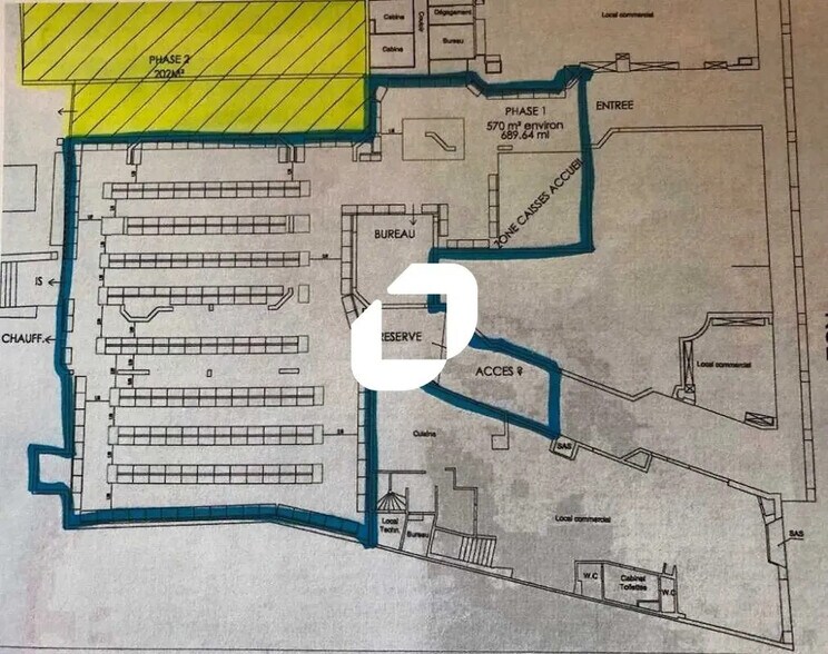 Local commercial dans Charenton-le-Pont à louer - Plan d’étage – Image 2 sur 2