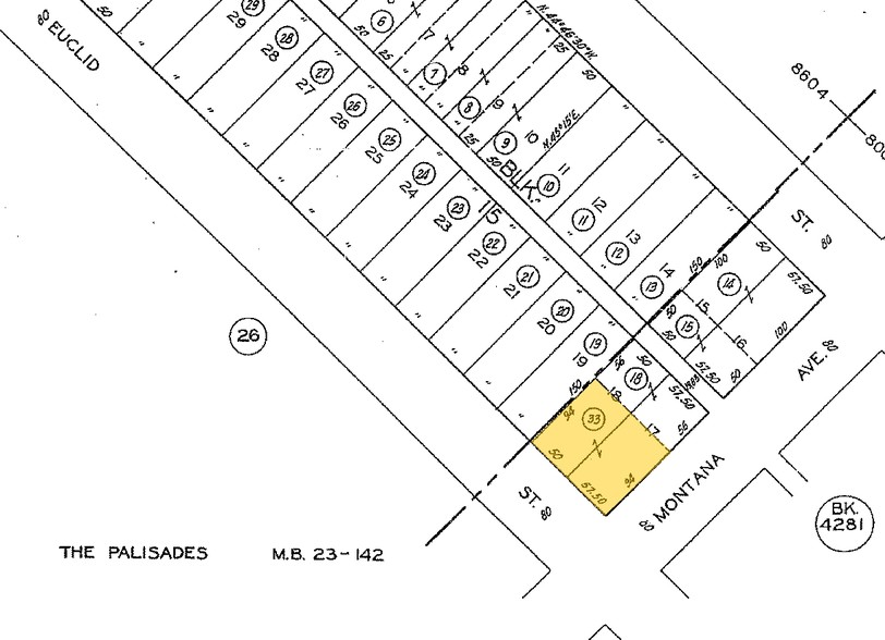 1301-1309 Montana Ave, Santa Monica, CA à louer - Plan cadastral – Image 2 sur 36