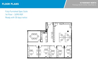10 Parkway Blvd N, Deerfield, IL à louer Plan d’étage– Image 1 sur 1