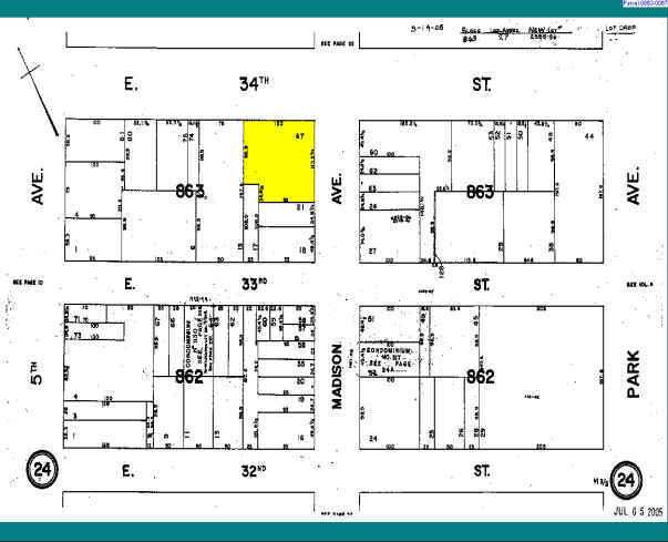 180 Madison Ave, New York, NY à louer - Plan cadastral – Image 2 sur 11