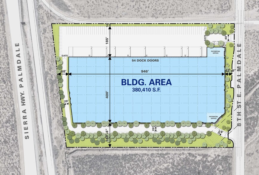39415 8th St E, Palmdale, CA à vendre - Plan de site – Image 3 sur 3