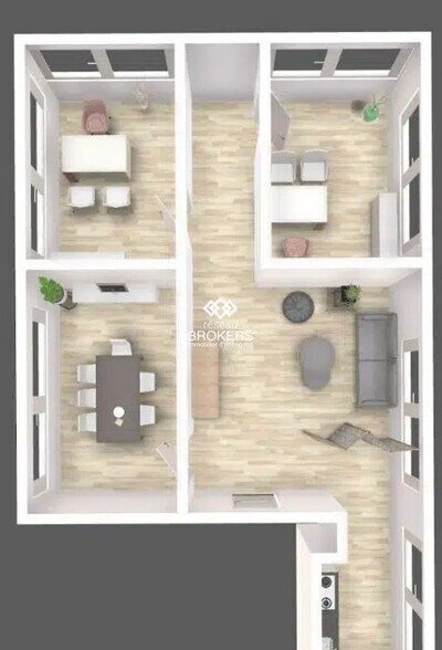 Bureau dans Claira à louer - Plan d’étage – Image 2 sur 2