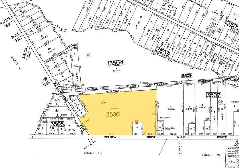 2165 Delsea Dr, Franklinville, NJ à vendre - Plan cadastral – Image 2 sur 8
