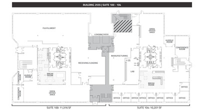 2425-2555 55th St, Boulder, CO à louer Plan d’étage– Image 1 sur 1