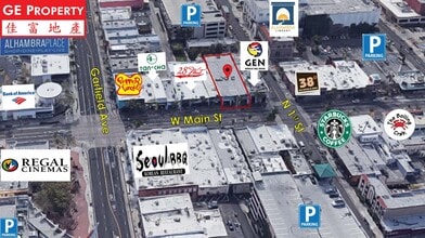 34-38 W Main St, Alhambra, CA - VUE AÉRIENNE  vue de carte