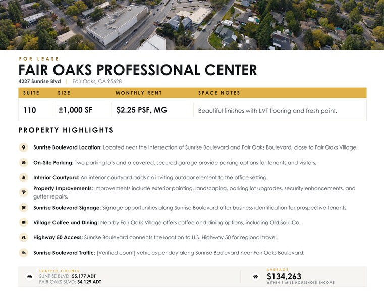 4227 Sunrise Blvd, Fair Oaks, CA à louer - Photo de l’immeuble – Image 2 sur 8