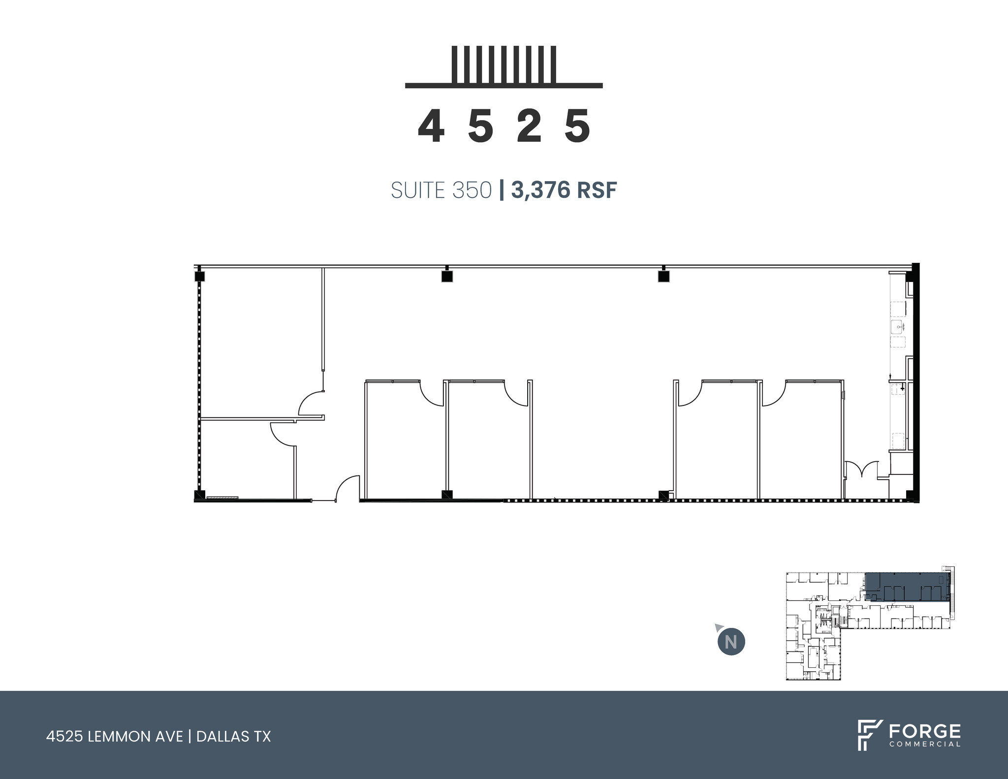 4525 Lemmon Ave, Dallas, TX à louer Plan d’étage– Image 1 sur 4