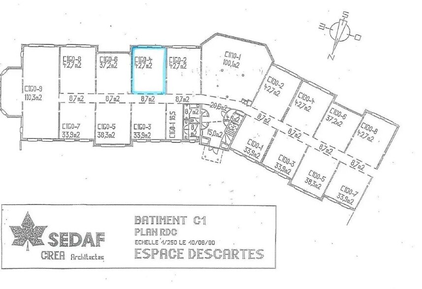Rue Albert Einstein, Champs-sur-Marne à louer - Plan d’étage – Image 2 sur 8