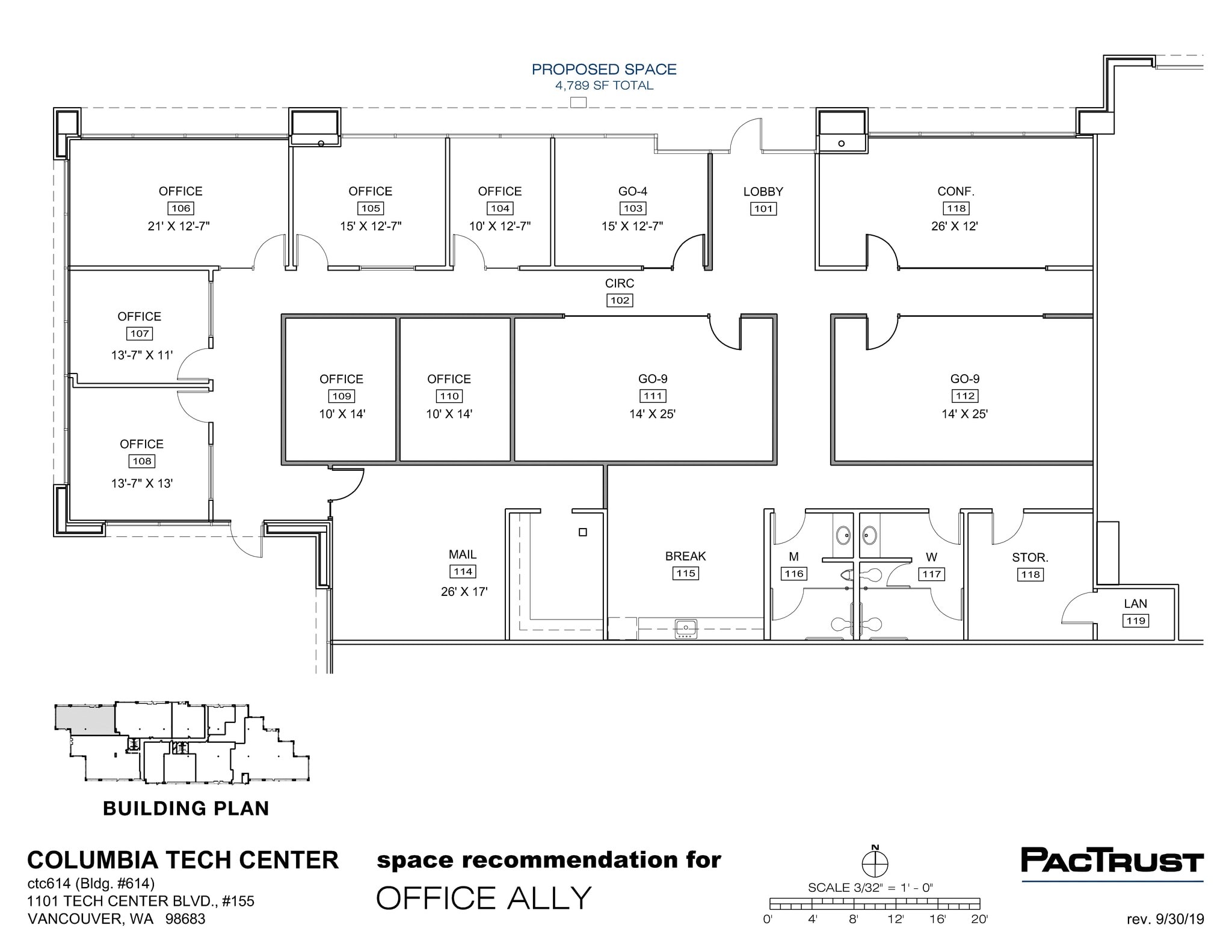 1101 SE Tech Center Dr, Vancouver, WA à louer Plan de site– Image 1 sur 1