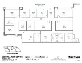 1101 SE Tech Center Dr, Vancouver, WA à louer Plan de site– Image 1 sur 1