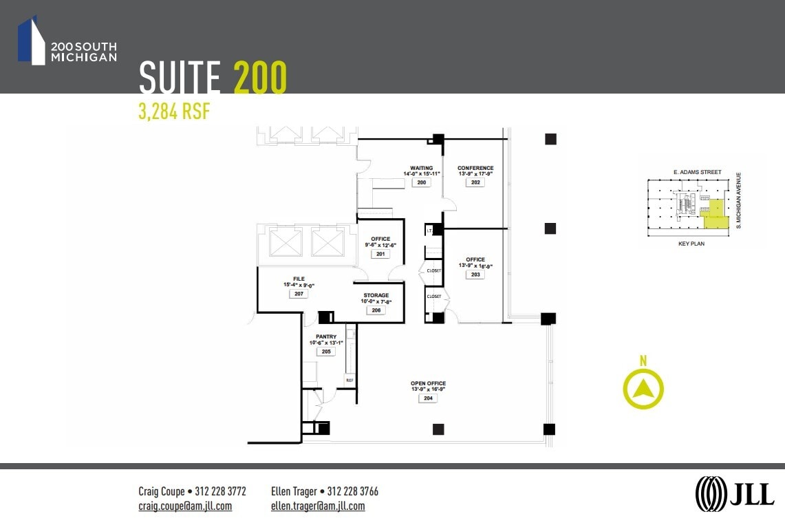 200 S Michigan Ave, Chicago, IL à louer Plan d’étage– Image 1 sur 1