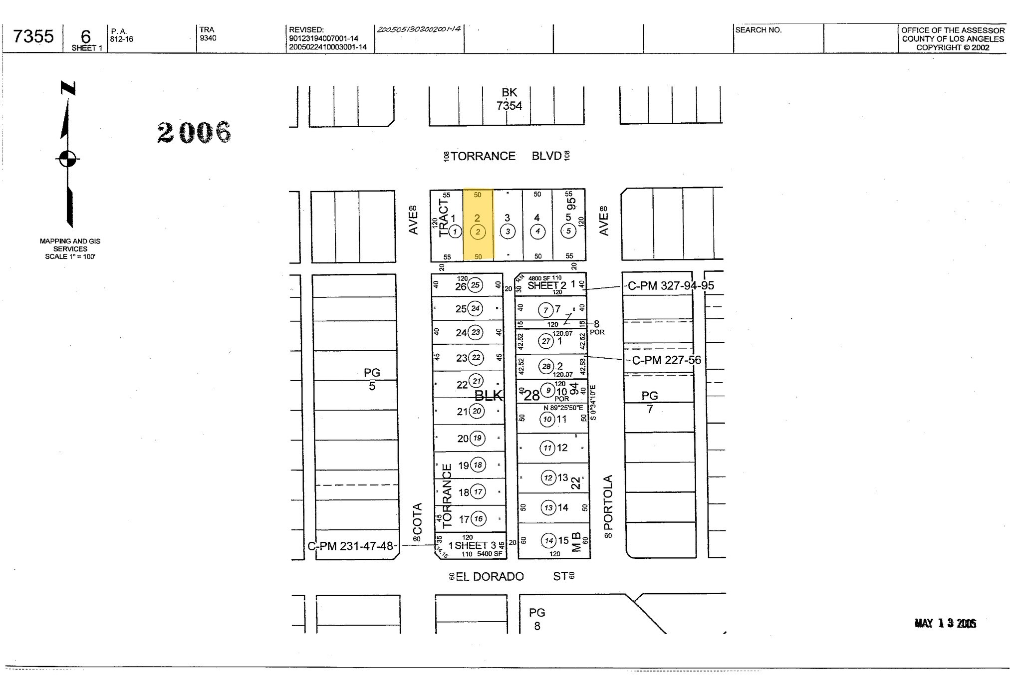 2218-2222 Torrance Blvd, Torrance, CA à louer Plan cadastral– Image 1 sur 15