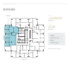 1388 Sutter St, San Francisco, CA à louer Plan d’étage– Image 1 sur 1