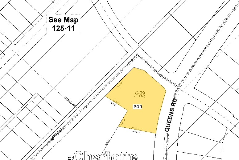 200 Queens Rd, Charlotte, NC à vendre - Plan cadastral – Image 2 sur 8