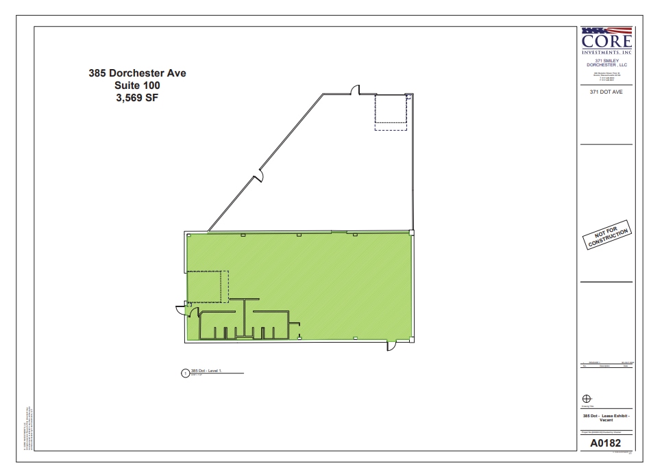 371 Dorchester Ave, South Boston, MA à louer Plan d’étage– Image 1 sur 1