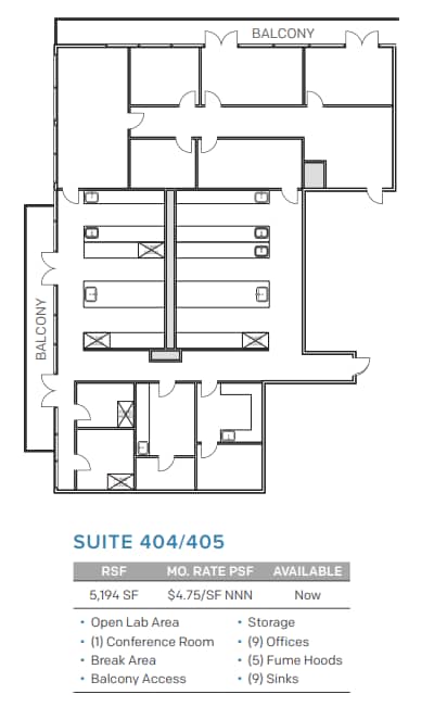 505 Coast Blvd S, La Jolla, CA à louer Plan d’étage– Image 1 sur 1