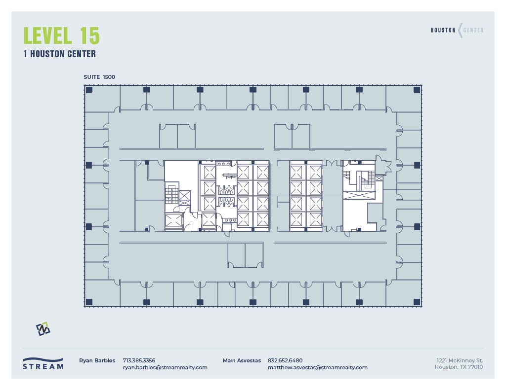 1221 McKinney St, Houston, TX à louer Plan d’étage– Image 1 sur 1