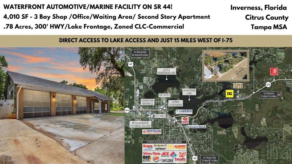 8929 E Gulf To Lake Hwy, Inverness, FL à vendre - Photo de l’immeuble – Image 1 sur 49