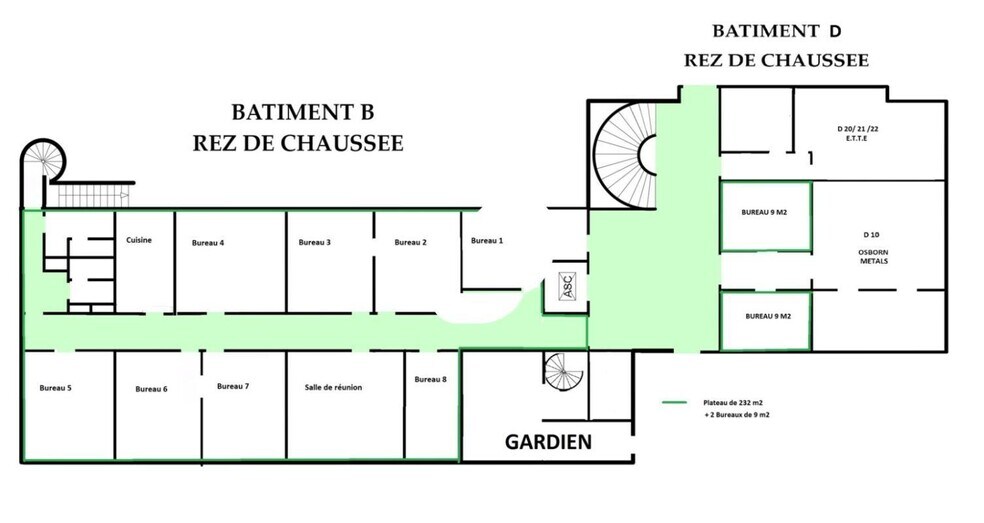 Bureau dans Meaux à louer - Plan d’étage – Image 3 sur 3