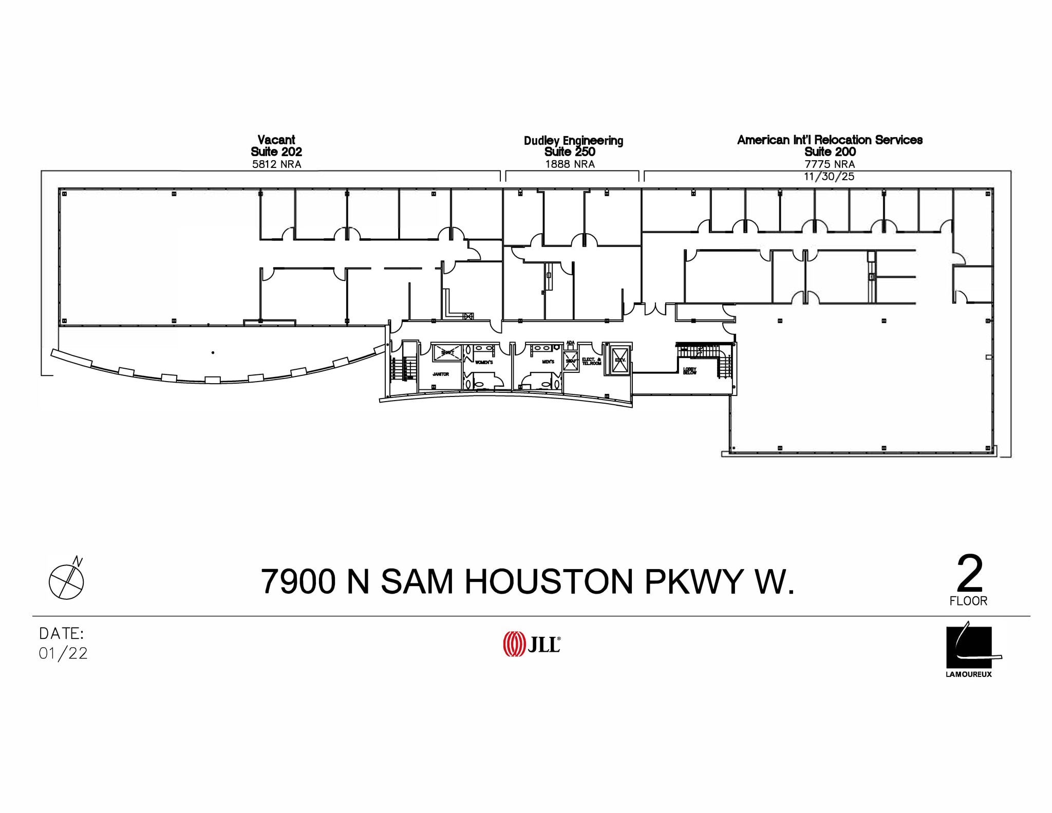 7900 N Sam Houston Pky W, Houston, TX à louer Plan de site– Image 1 sur 2