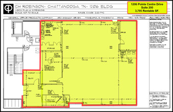1206 Pointe Centre Dr, Chattanooga, TN à louer Plan d’étage– Image 1 sur 1