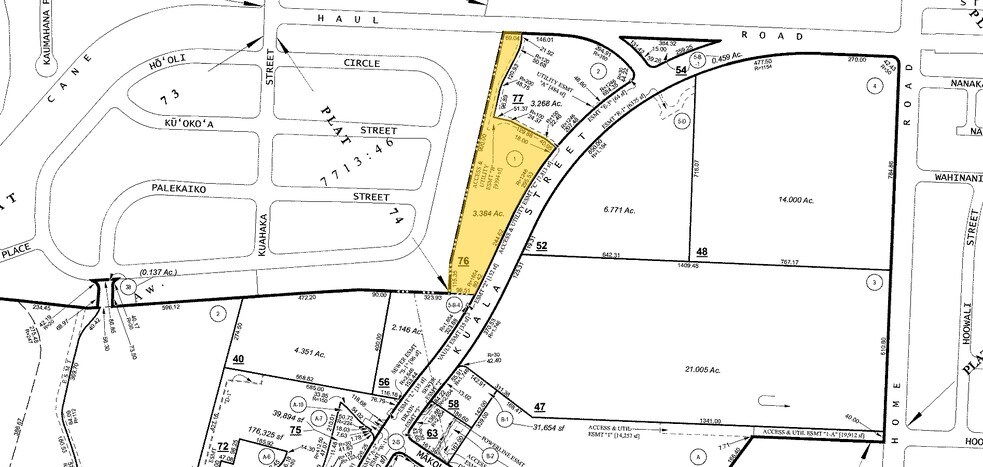 1240 Kuala St, Pearl City, HI à louer - Plan cadastral – Image 3 sur 4