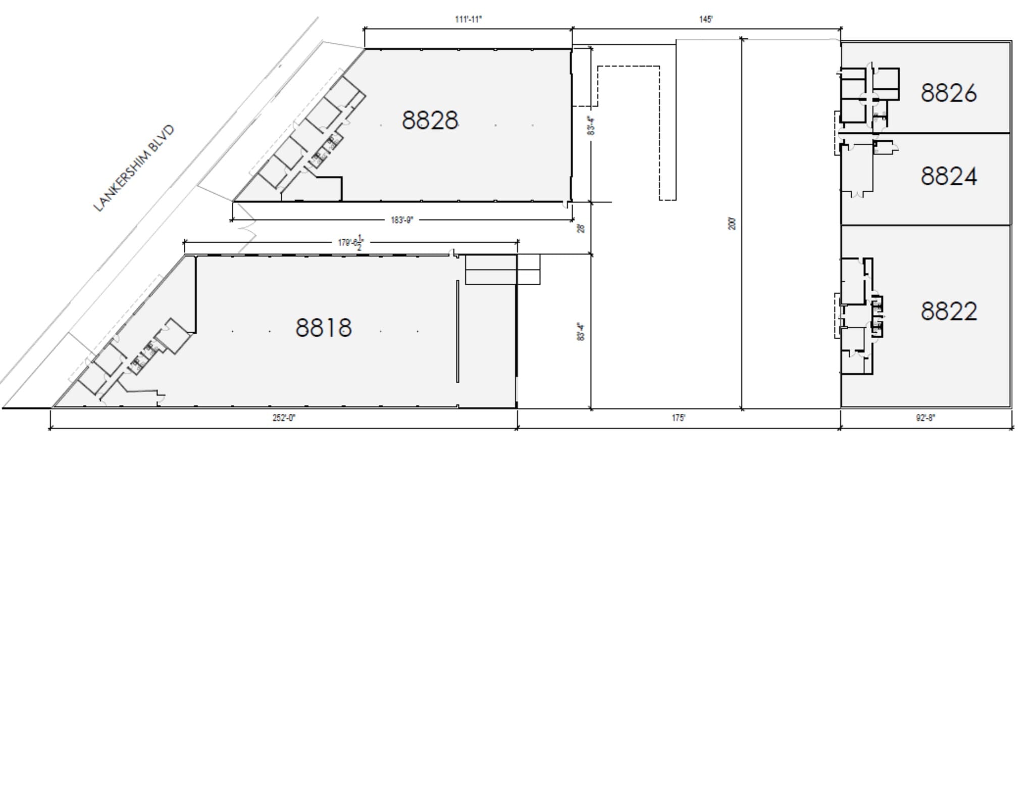 8818-8828 Lankershim Blvd, Sun Valley, CA à louer Plan de site– Image 1 sur 1