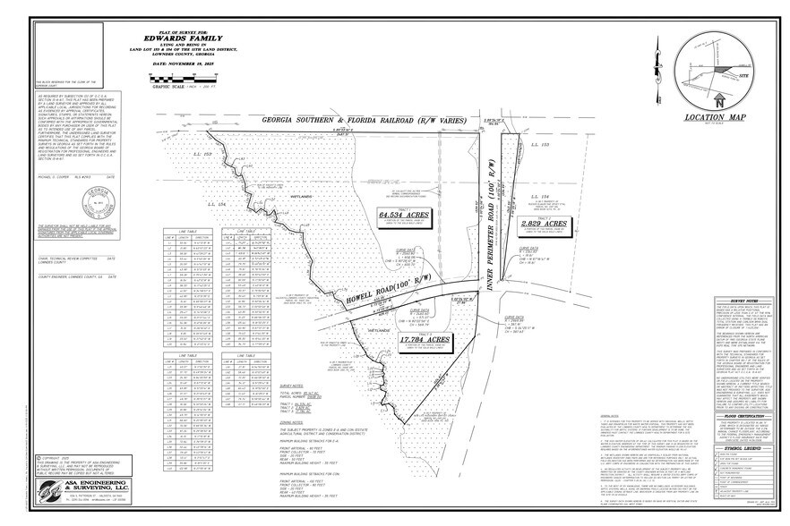 Howell rd Rd, Valdosta, GA à vendre - Plan cadastral – Image 2 sur 3
