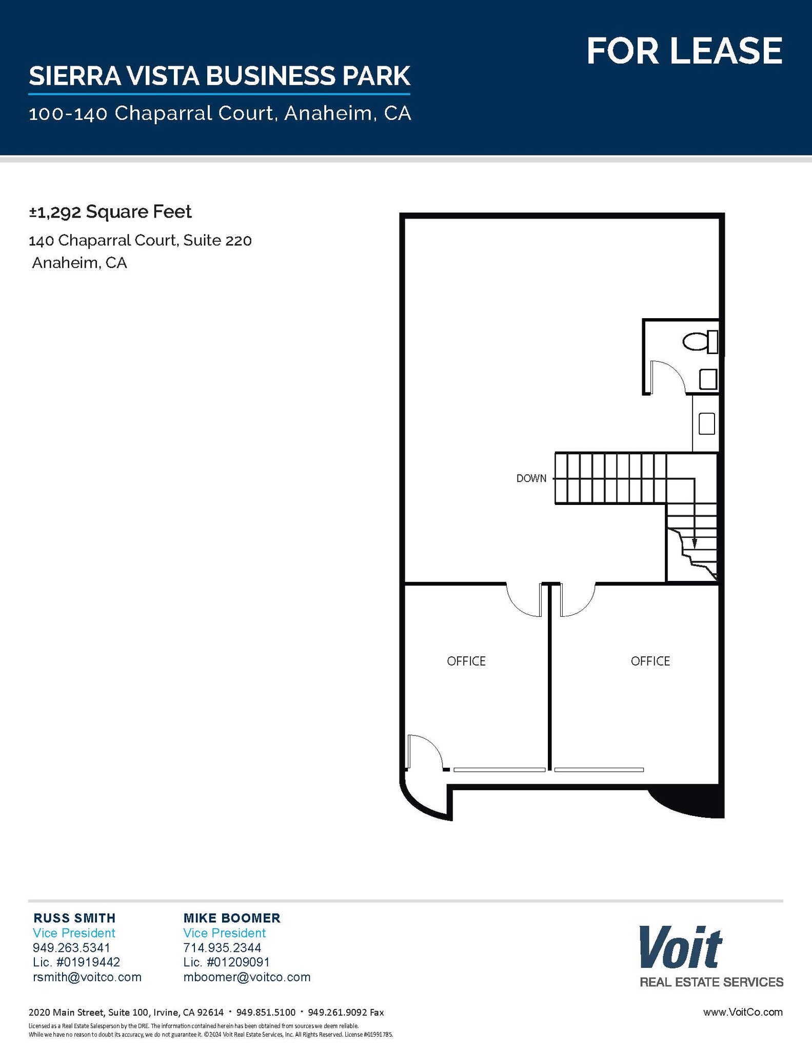 130 Chaparral Ct, Anaheim, CA à louer Plan d’étage– Image 1 sur 1