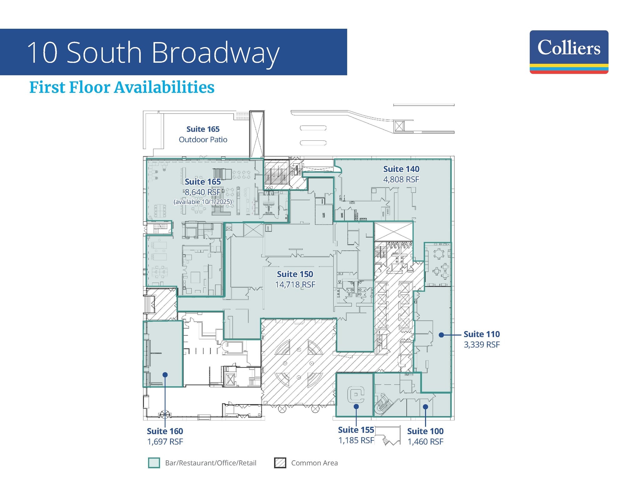 10 S Broadway, Saint Louis, MO à louer Plan d’étage– Image 1 sur 1