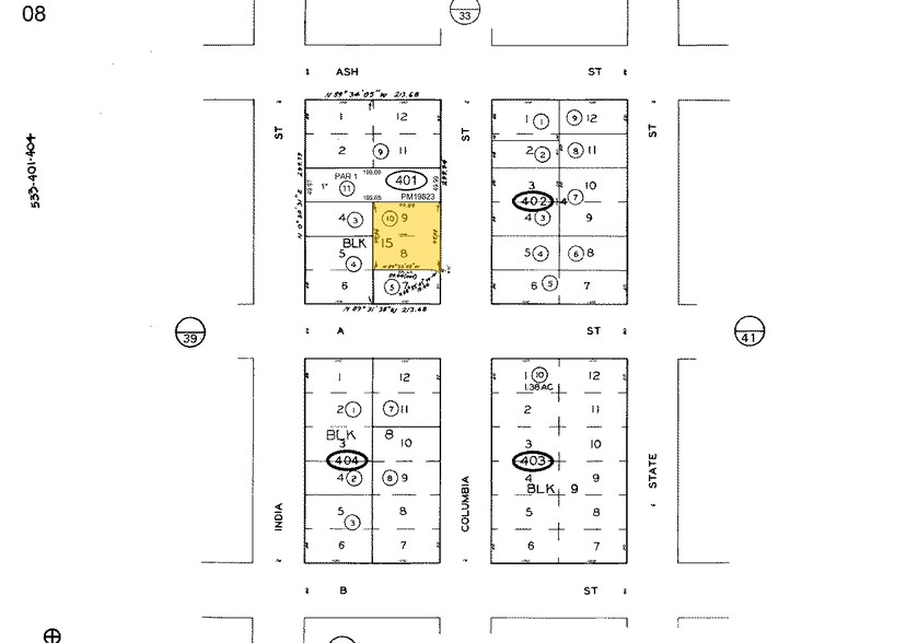 1320 Columbia St, San Diego, CA à louer - Plan cadastral – Image 2 sur 6