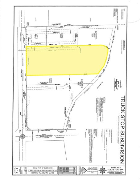 601 S 88th Ave, Peotone, IL à vendre - Plan cadastral – Image 2 sur 3