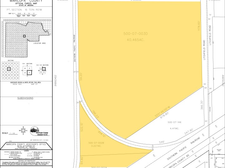 1300 S Litchfield Rd, Goodyear, AZ à louer - Plan cadastral – Image 2 sur 3