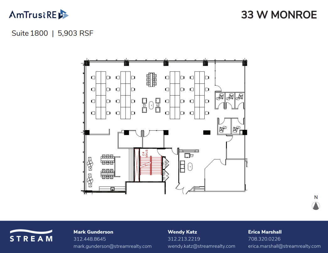 33 W Monroe St, Chicago, IL à louer Plan d’étage– Image 1 sur 1