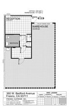 360 W Bedford Ave, Fresno, CA à louer Plan de site– Image 1 sur 1